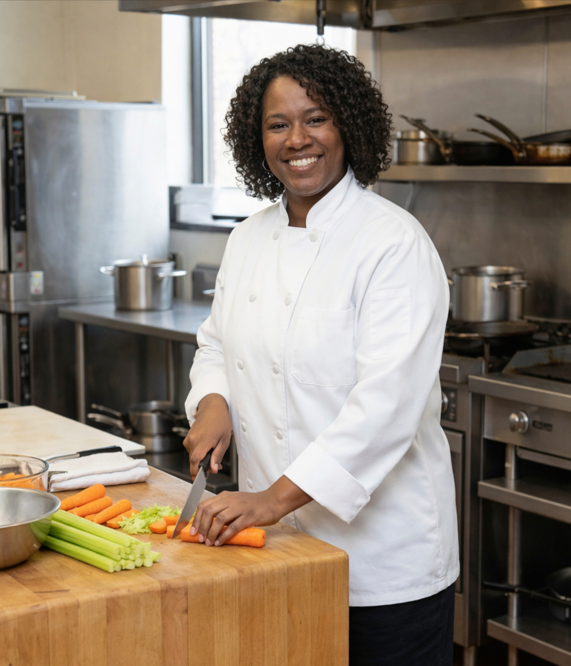Chef preparing food with love