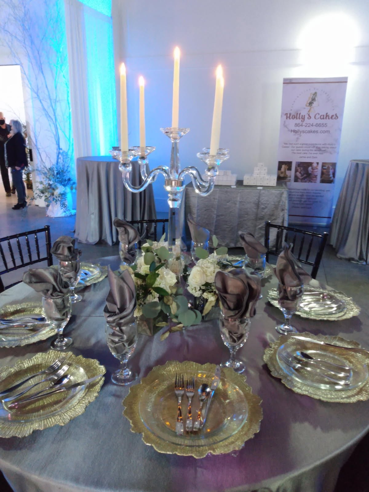 Wedding catering setup